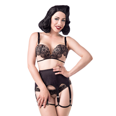 BELSIRA 3-teiliges BH-Set von Belsira beige/schwarz