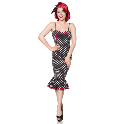 BELSIRA Retro Kleid schwarz/weiss