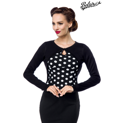 BELSIRA Vintage Strickjacke black