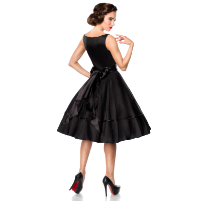 BELSIRA Belsira Premium Swing-Satinkleid black
