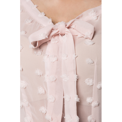 BELSIRA Vintage Schluppenbluse PINK