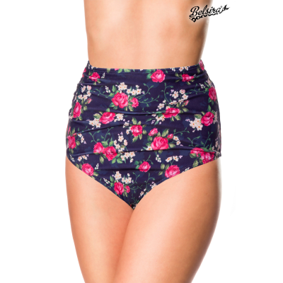 BELSIRA Badehöschen High Waist Blumenmuster