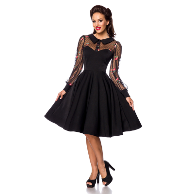 BELSIRA Vintage-Kleid schwarz/bunt