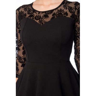 BELSIRA elegantes Spitzenkleid schwarz