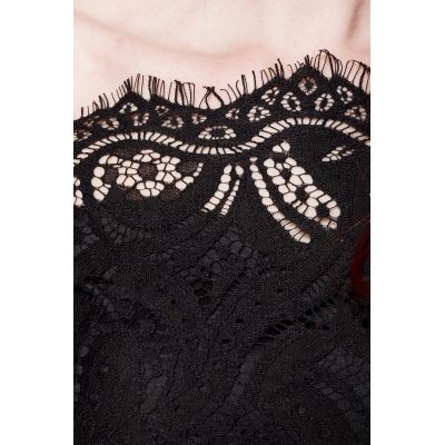 OCULTICA Spitzenkleid schwarz