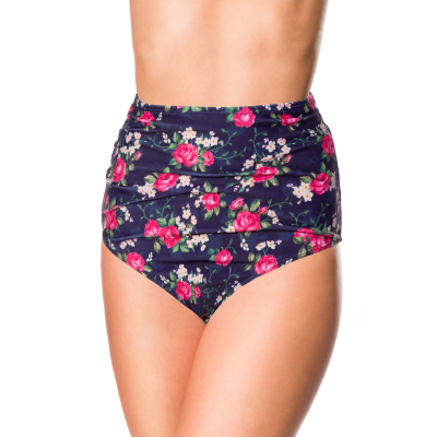 BELSIRA Badehöschen High Waist Blumenmuster