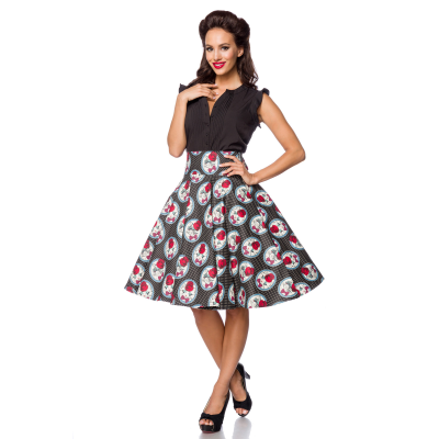 BELSIRA Vintage-Rock black red