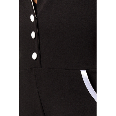 BELSIRA Overall schwarz/weiss