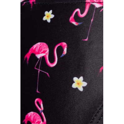 BELSIRA Badeslip zum Binden schwarz/rosa