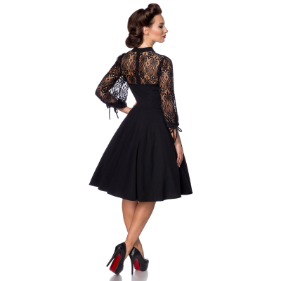 BELSIRA Longsleeve Spitzenkleid schwarz