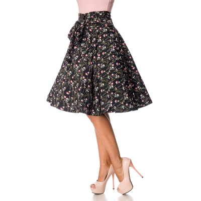 BELSIRA Rock mit Schluppe black / pink