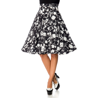 BELSIRA Rock mit Schluppe black / patterned
