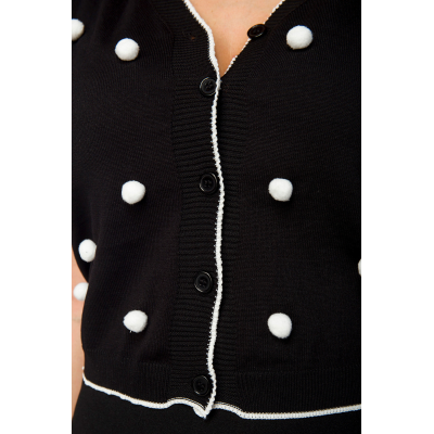 BELSIRA Strickjäckchen black