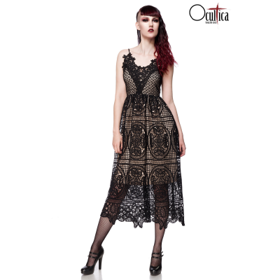 OCULTICA Kleid aus Spitze black