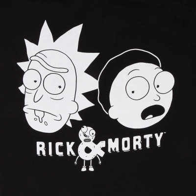 Rick and Morty - Pair (Unisex Black Pullover Hoodie)  Schwarz