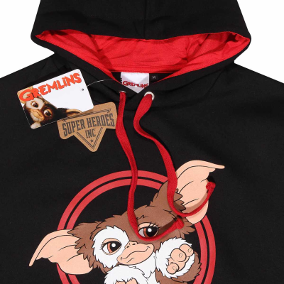 Superheroes Inc. Gremlins - Three Rules (Unisex Black Contrast Pullover Hoodie)  Schwarz