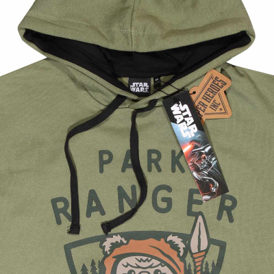 ** Superheroes Inc. Star Wars - Endor Park Ranger (Unisex Green Contrast Pullover Hoodie)  ** green