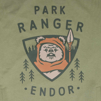 ** Superheroes Inc. Star Wars - Endor Park Ranger (Unisex Green Contrast Pullover Hoodie)  ** green