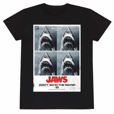 Jaws - Dont Go In The Water (Unisex Black T-Shirt)  Schwarz