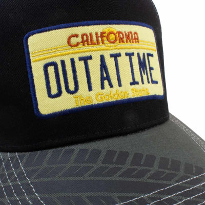 Back To The Future - Outta Time (Unisex Black Snapback Cap)  Schwarz