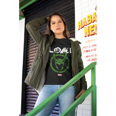 ** Marvel Studios Loki: Season 2 - Distressed Logo (Unisex Black T-Shirt)  ** Schwarz