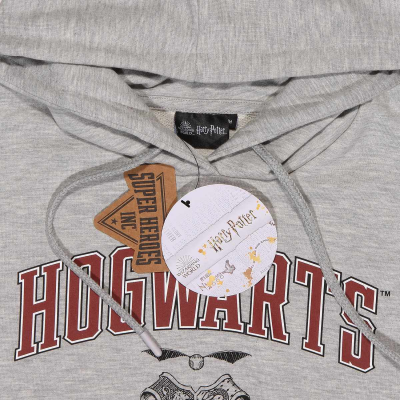 ** Superheroes Inc. Harry Potter - Hogwarts Alumni (Unisex Heather Grey Cropped Pullover)  ** Heather Grey