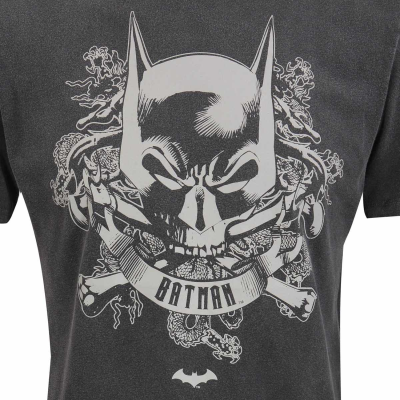 ** Superheroes Inc. DC Batman - Skull Crest (Unisex Vintage Black Premium T-Shirt)  ** Vintage Black