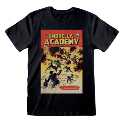 ** Umbrella Academy - Comic Cover (Unisex Black T-Shirt)  ** Schwarz