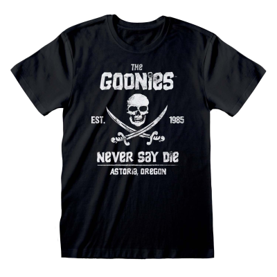 Goonies, The - Never Say Die (Unisex Black T-Shirt)  Schwarz