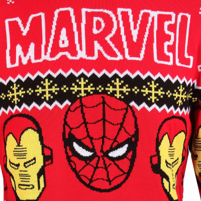 Marvel Comics Avengers  - Faces (Unisex Knitted Jumper)  Multicolour