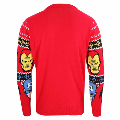 Marvel Comics Avengers  - Faces (Unisex Knitted Jumper)  Multicolour