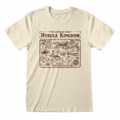 Nintendo Legend Of Zelda - Map of Hyrule (Unisex Natural T-Shirt)  Natural