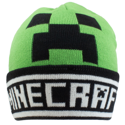 Minecraft - Creeper Face (Unisex Green Beanie)  Grün