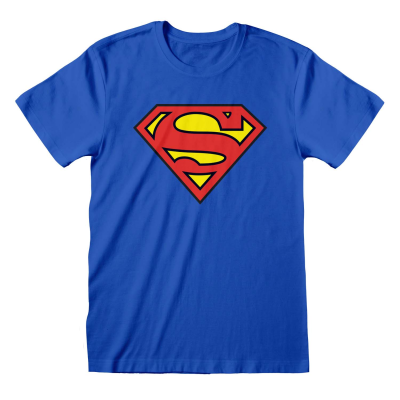 DC Comics Superman - Logo (Unisex Blue T-Shirt)  blue