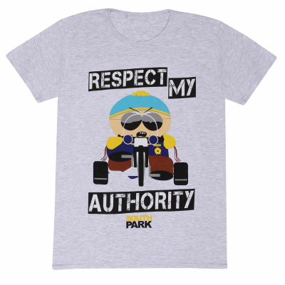South Park - Respect My Authority (Unisex Heather Grey T-Shirt)  Heather Grey