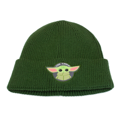 Star Wars: Mandalorian - Child Badge (Unisex Grey Beanie)  Grau