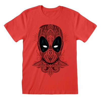 ** Marvel Comics Deadpool - Tattoo Style (Unisex Red T-Shirt)  ** Rot