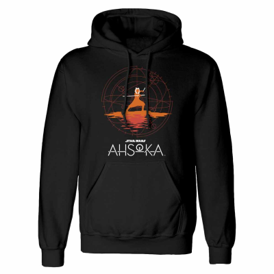 ** Star Wars Ahsoka - Focus (Unisex Black Pullover Hood)  ** Schwarz