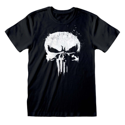 Marvel Punisher TV - Logo (Unisex Black T-Shirt)  Schwarz