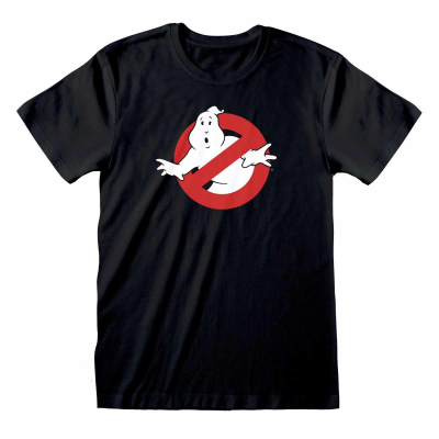 Ghostbusters - Classic Logo (Unisex Black T-Shirt)  Schwarz
