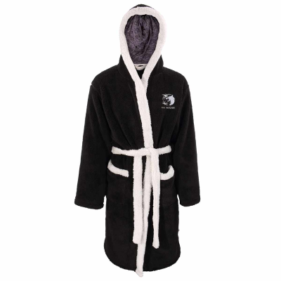 Witcher - Logo Dressing Gown (Unisex Black Dressing Gown)  black