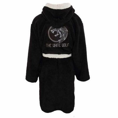 Witcher - Logo Dressing Gown (Unisex Black Dressing Gown)  black
