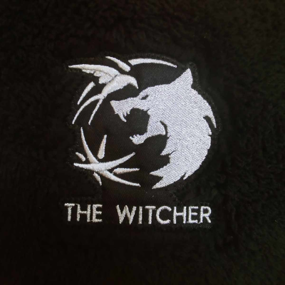 Witcher - Logo Dressing Gown (Unisex Black Dressing Gown)  black