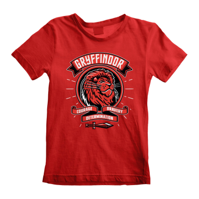 Harry Potter - Comic Style Gryffindor (Unisex Red T-Shirt) 9-11 Years Rot