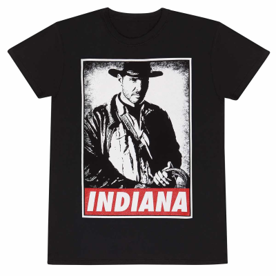 ** Indiana Jones - Indy (Unisex Black T-Shirt)  ** Schwarz