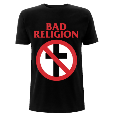 Bad Religion - Classic Buster Cross (Unisex Black T-Shirt)  black