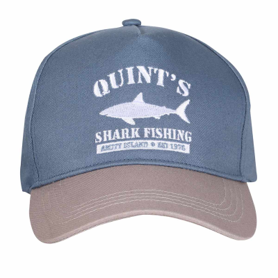 Jaws - Quints Shark Fishing (Unisex Blue Baseball Cap)  Blau