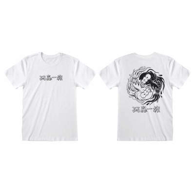 ** Simpsons - Ying And Yang Fish (Unisex White T-Shirt)  ** weiß