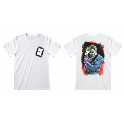 DC Comics Joker WB100 - Batman Card (Unisex White T-Shirt)  White