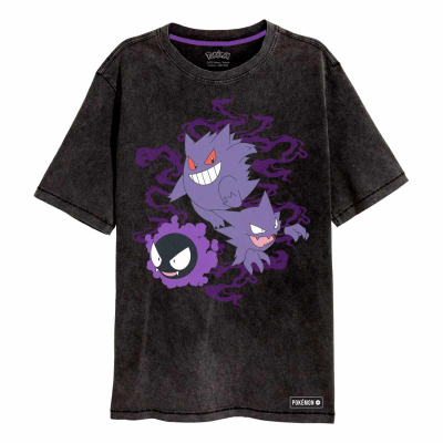 Pokemon - Ghosts (Unisex Black T-Shirt)  Schwarz